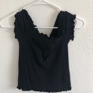 Off the shoulder crop top